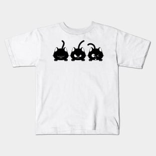 Black kitty buddies Kids T-Shirt